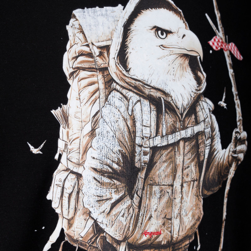 Pánske tričko Almgwand WIESENHOFALM  - čierna