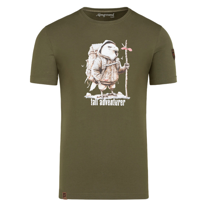 Pánské tričko Almgwand WIESENHOFALM  - khaki