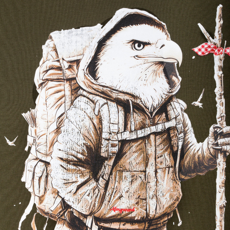 Pánské tričko Almgwand WIESENHOFALM  - khaki