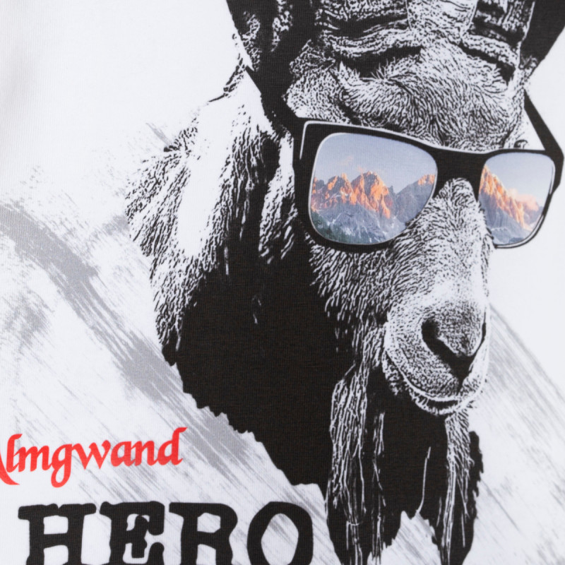 Pánské tričko Almgwand WILDEBENALM  - bílá