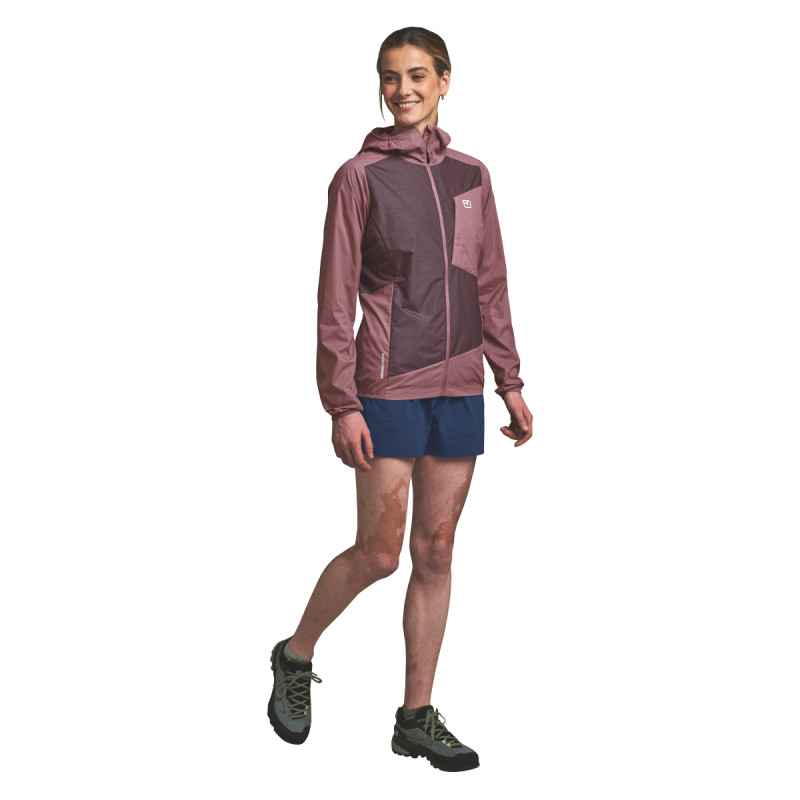 Dámska bunda Ortovox TRACE WINDBREAKER JACKET  - svetlo zelená