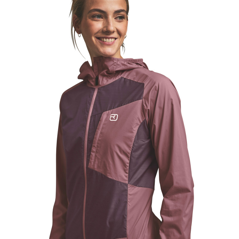 Dámska bunda Ortovox TRACE WINDBREAKER JACKET  - svetlo zelená
