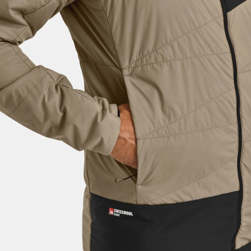 Pánska bunda Ortovox SWISSWOOL PIZ DUAN JACKET  - čierna