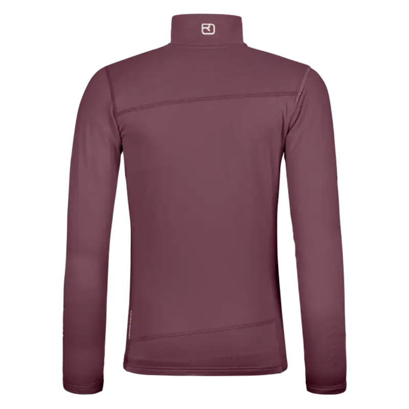 Dámska mikina Ortovox FLEECE LIGHT JACKET  - vínová