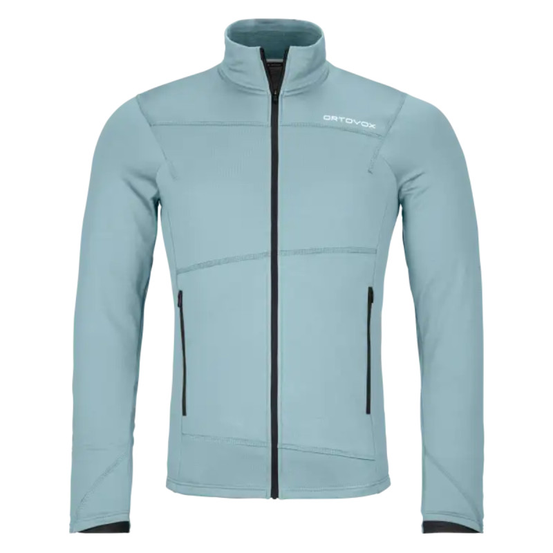 Pánská mikina Ortovox FLEECE LIGHT JACKET  - světle modrá