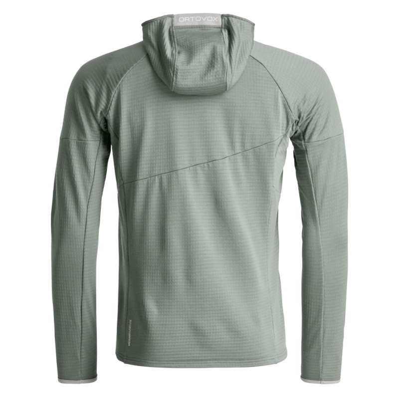 Pánská mikina Ortovox FLEECE LIGHT GRID HOODY  - světle šedá