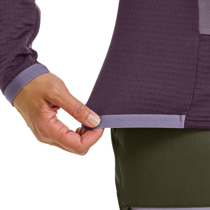 Dámská mikina Ortovox FLEECE GRID HOODY  - světle zelená