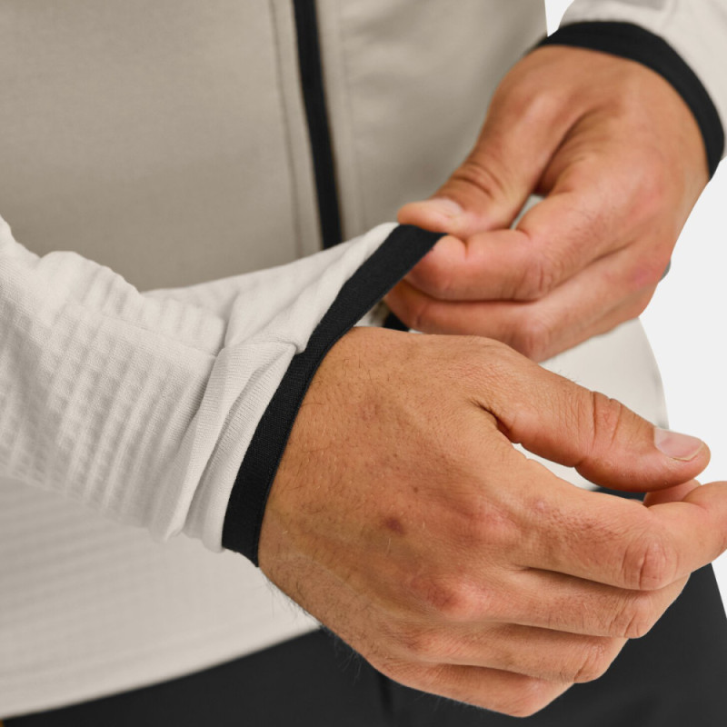 Pánská mikina Ortovox FLEECE GRID HOODY  - světle šedá