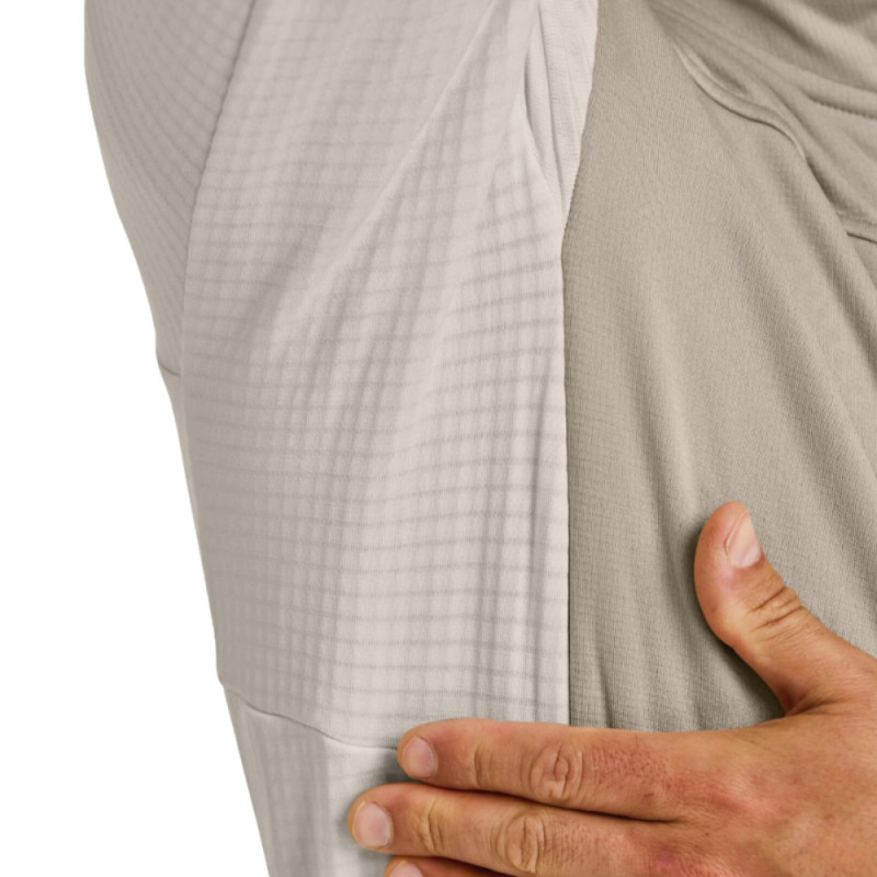 Pánská mikina Ortovox FLEECE GRID HOODY  - světle šedá