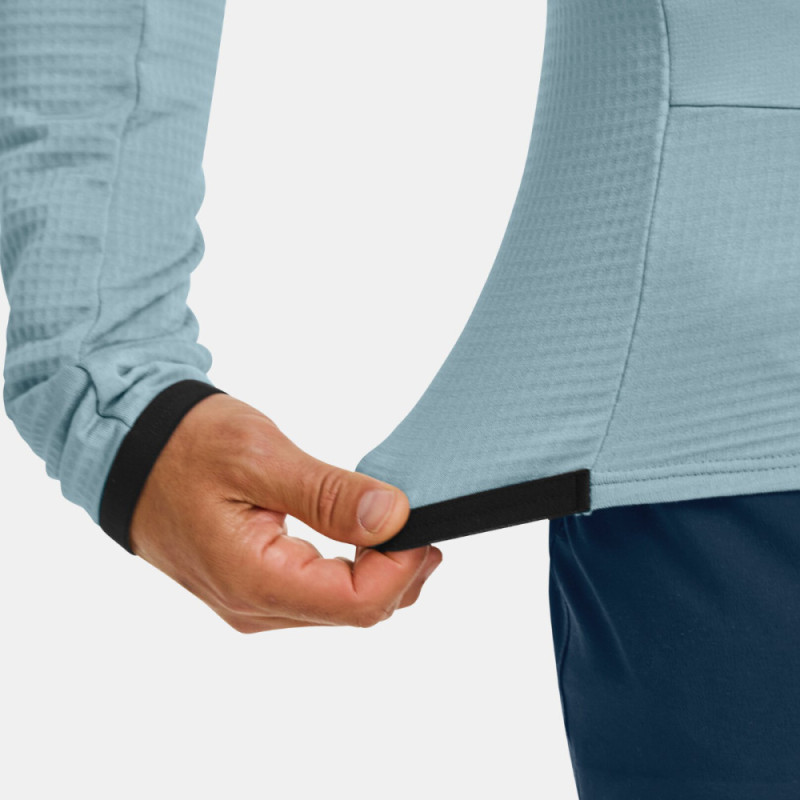 Pánska mikina Ortovox FLEECE GRID JACKET  - tmavo modrá