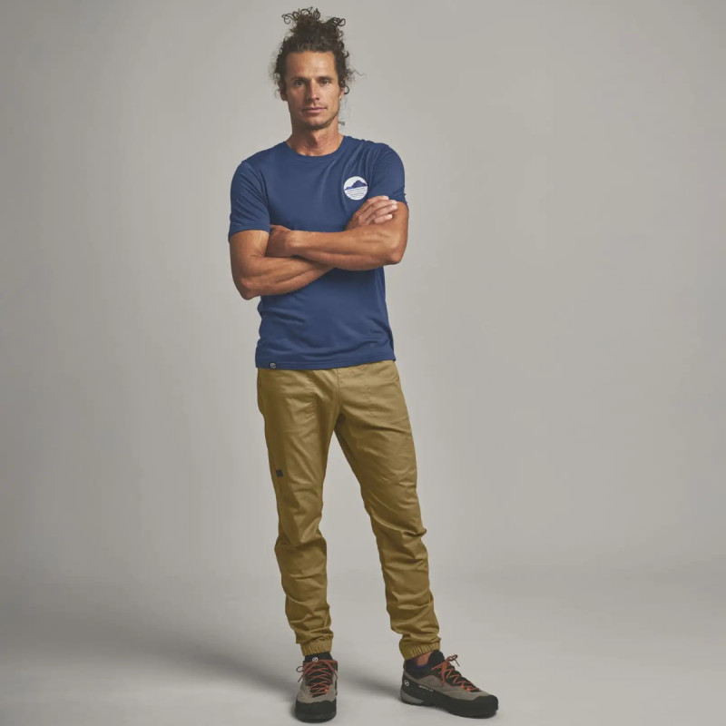 Pánské funkční tričko Ortovox 120 COOL TEC CHOOSE MTN TS  - vínová