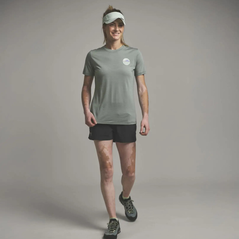 Dámské funkční tričko Ortovox 120 COOL TEC CHOOSE MTN TS  - červená