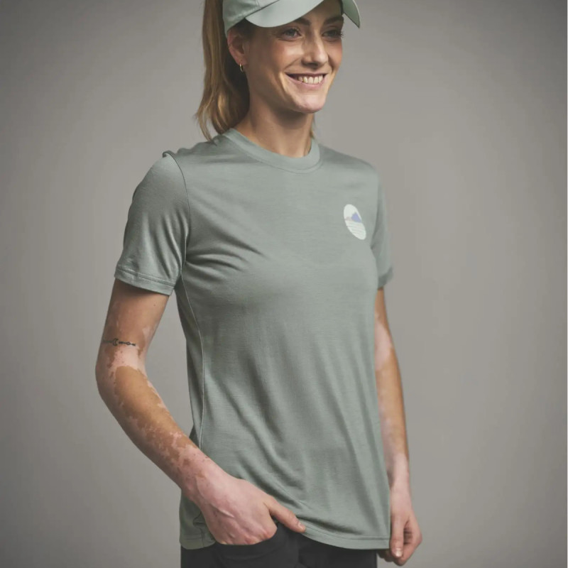 Dámské funkční tričko Ortovox 120 COOL TEC CHOOSE MTN TS  - červená