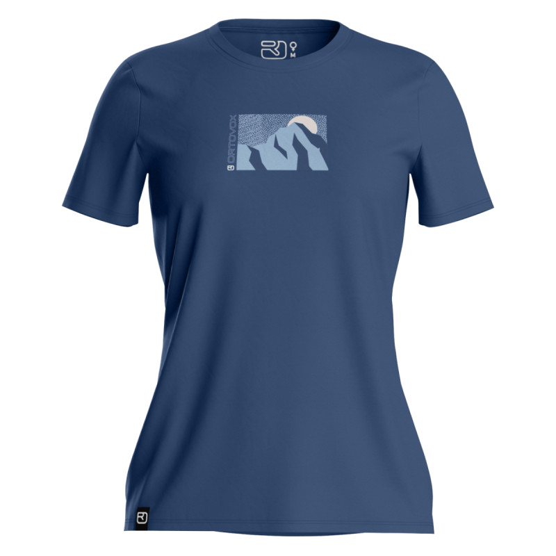 Dámske funkčné tričko Ortovox 120 COOL TEC MTN SUN TS  - modrá