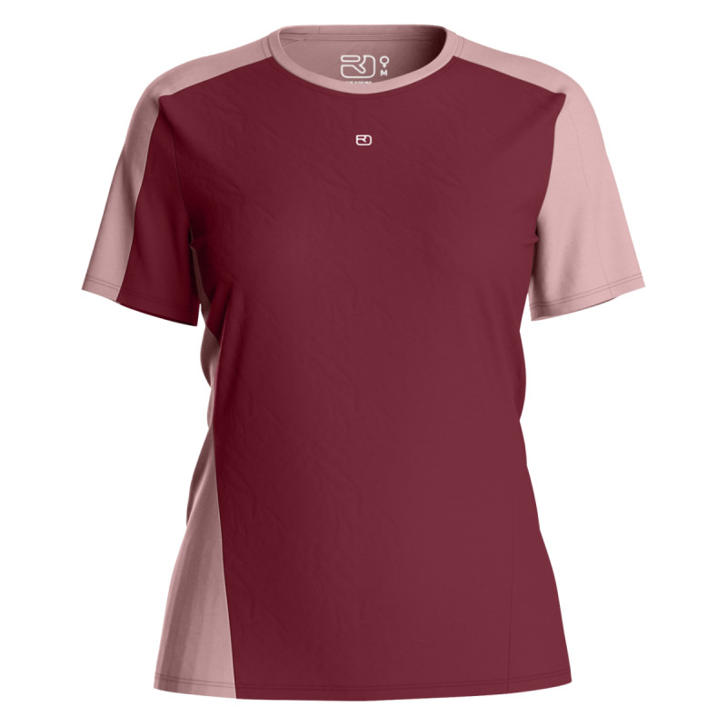 Dámske funkčné tričko Ortovox 120 COOL TEC FAST UPWARD TS  - vínová