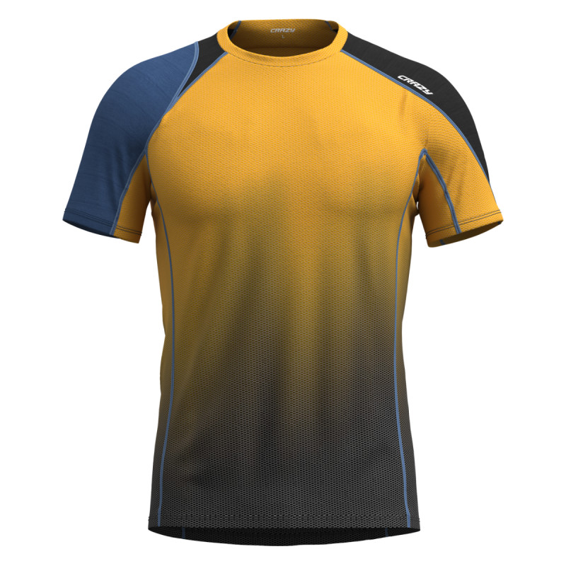 Pánské funkční tričko Crazy ACCELERATION  - žlutá
