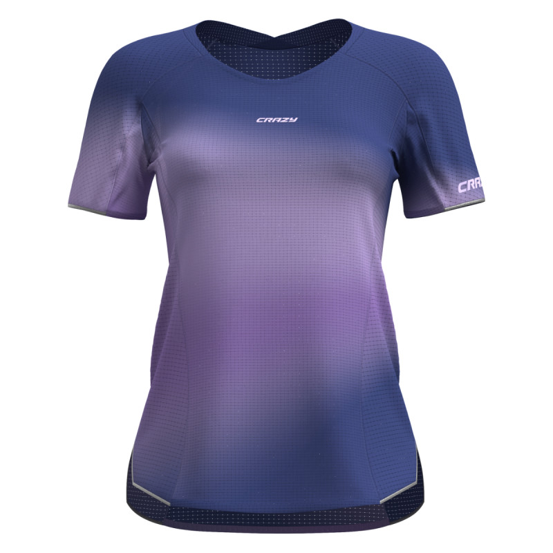 Dámské funkční tričko Crazy LIGHT UP  - fialová