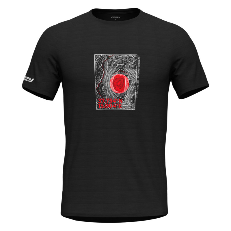 Pánské funkční tričko Crazy LOGO  - černá