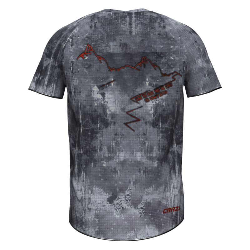 Pánské funkční tričko Crazy STORM  - šedá