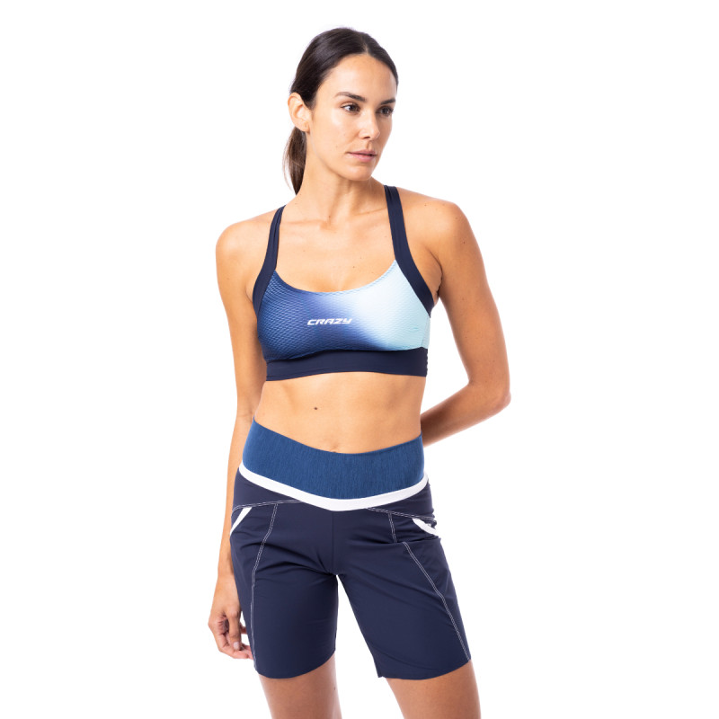 Dámska funkčná podprsenka Crazy BRA LIGHTNING  - tmavo modrá