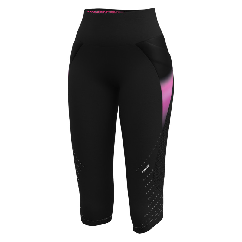 Dámské legíny Crazy MID SHORT PRESSURE  - černá