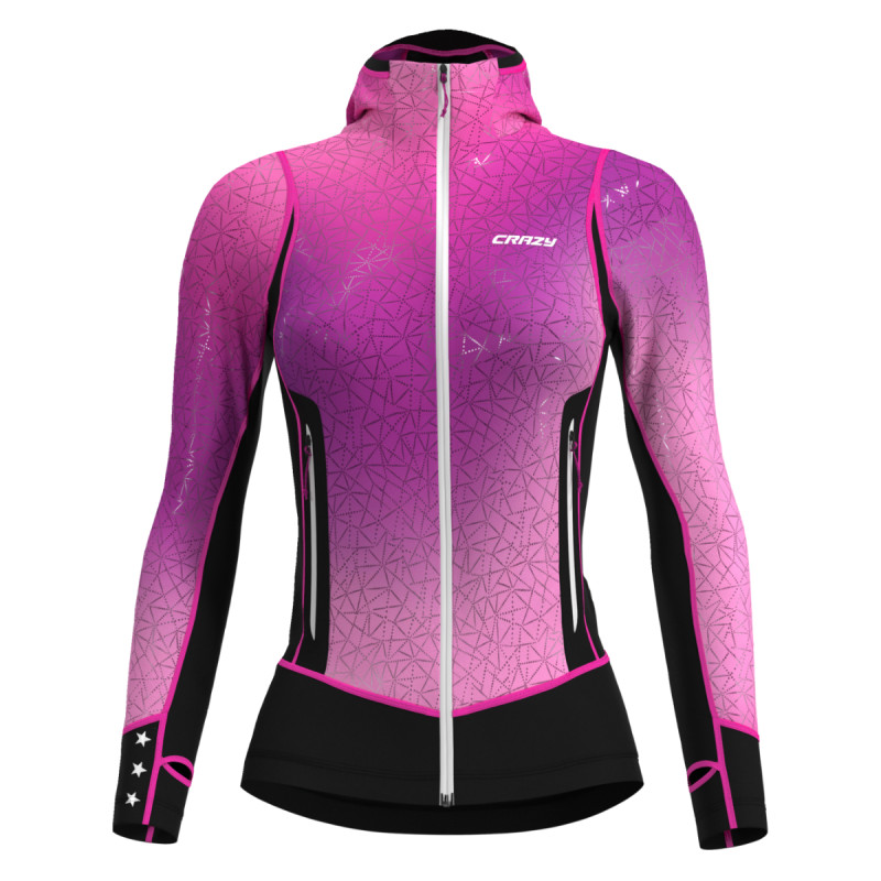 Dámská mikina Crazy OXYGEN LIGHT  - růžová