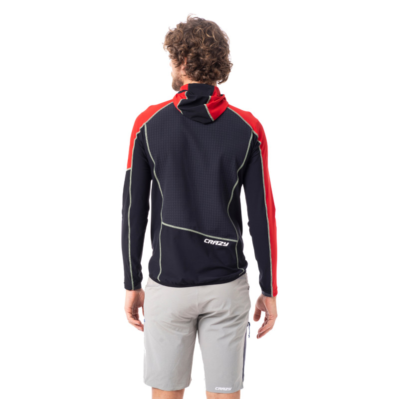 Pánská mikina Crazy TRAVERSE  - černá