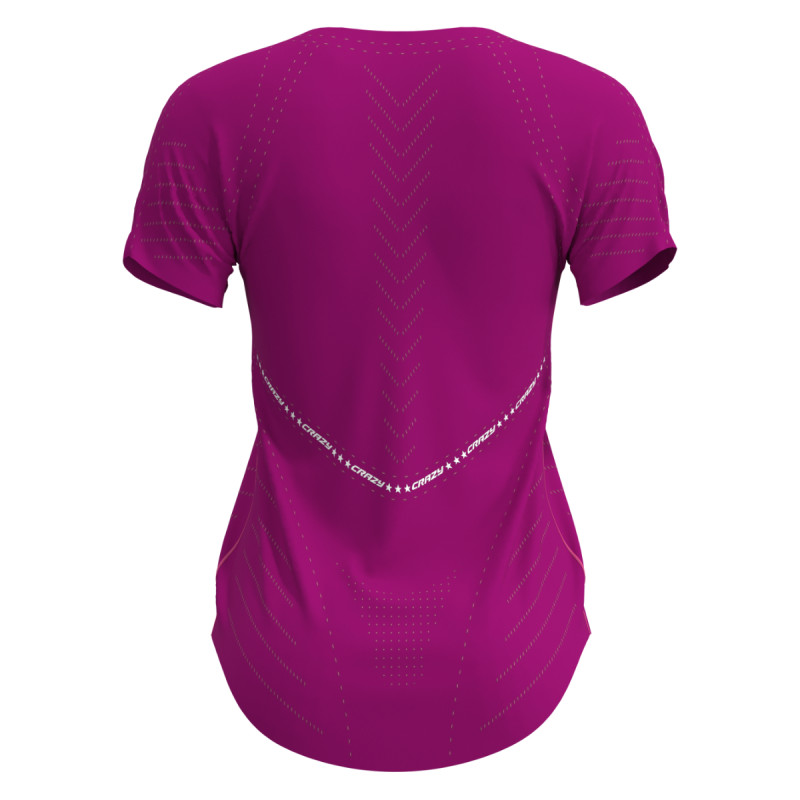 Dámské funkční tričko Crazy LASER  - tmavě růžová