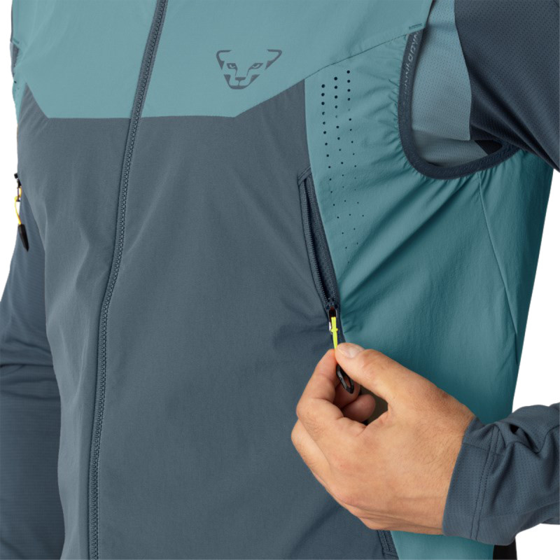 Pánska vesta Dynafit TRANSALPER DYNASTRETCH VEST  - svetlo modrá