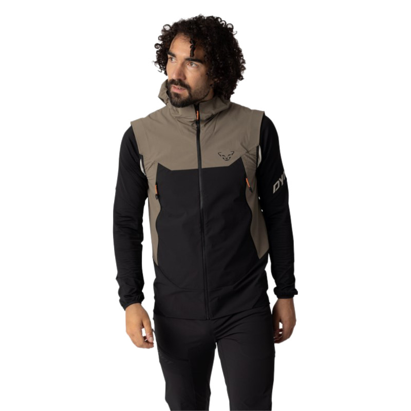 Pánska vesta Dynafit TRANSALPER DYNASTRETCH VEST  - svetlo hnedá