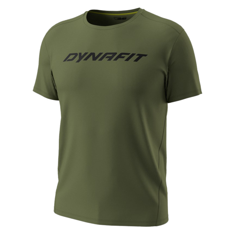 Pánske funkčné tričko Dynafit TRAVERSE T-SHIRT  - tmavo zelená