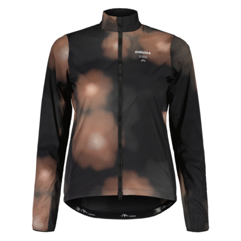 Dámska cyklistická bunda Maloja MALKAM. JACKET PRINTED  - čierna