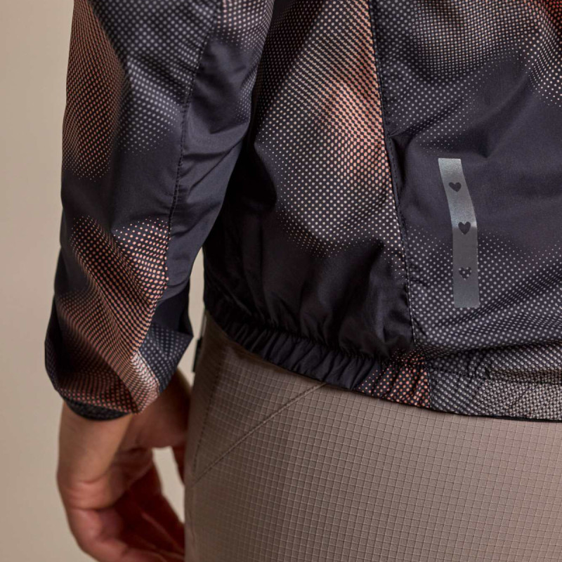 Dámska cyklistická bunda Maloja MALKAM. JACKET PRINTED  - čierna