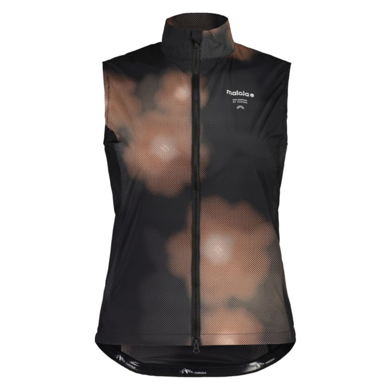 Dámská cyklistická vesta Maloja MALKAM. VEST PRINTED  - černá