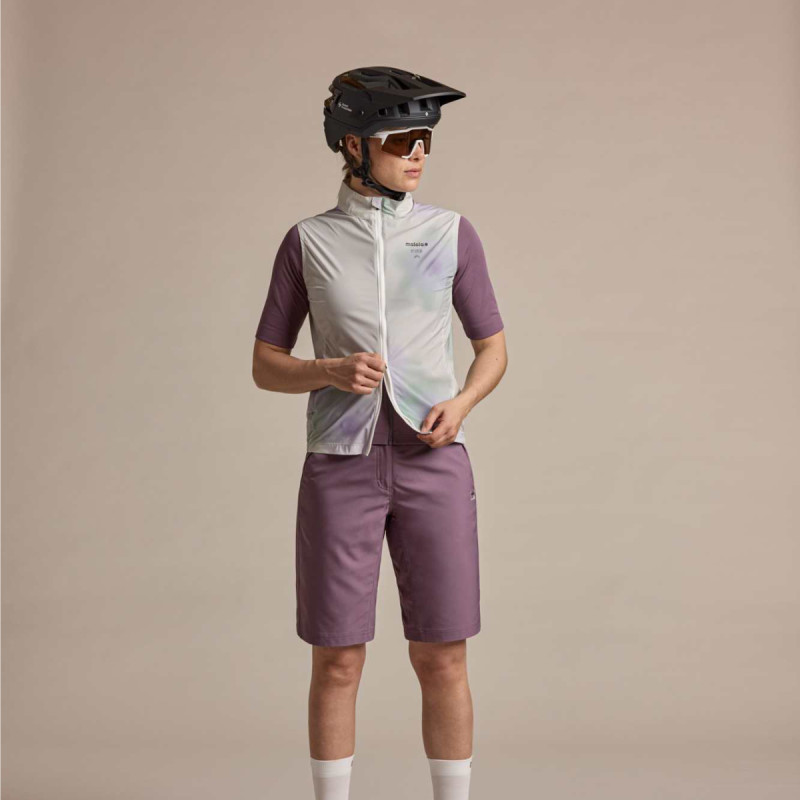 Dámská cyklistická vesta Maloja MALKAM. VEST PRINTED  - černá