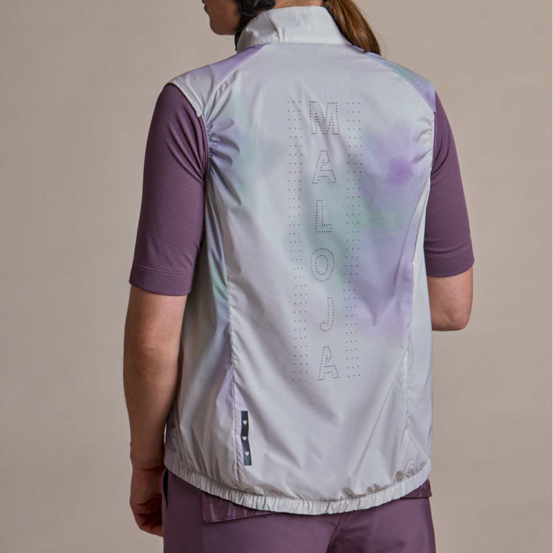 Dámská cyklistická vesta Maloja MALKAM. VEST PRINTED  - černá