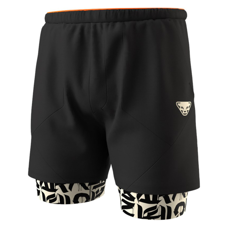 Pánské běžecké kraťasy Dynafit TRAIL 2IN1 SHORTS  - černá