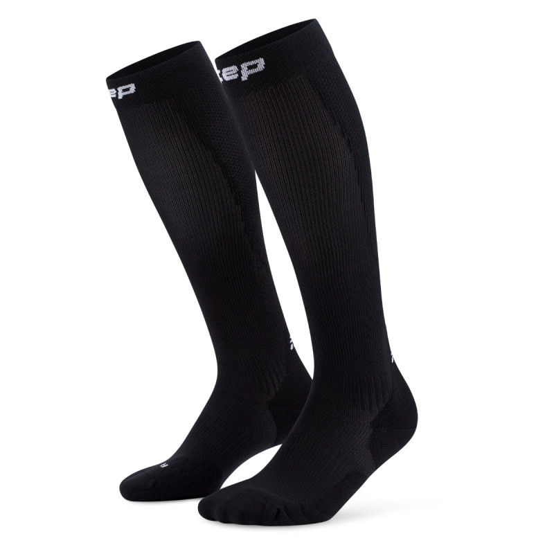 Pánské běžecké ponožky CEP RUN TALL COMPRESSION 5.0  - černá