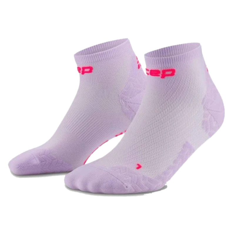 Dámské běžecké ponožky CEP RUN ULTRALIGHT 4.0 LOW CUT  - světle fialová