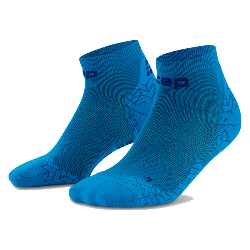 Pánske bežecké ponožky CEP RUN ULTRALIGHT 4.0 LOW CUT  - modrá