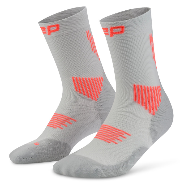 Pánské běžecké ponožky CEP RUN COMPRESSION 5.0  - světle šedá