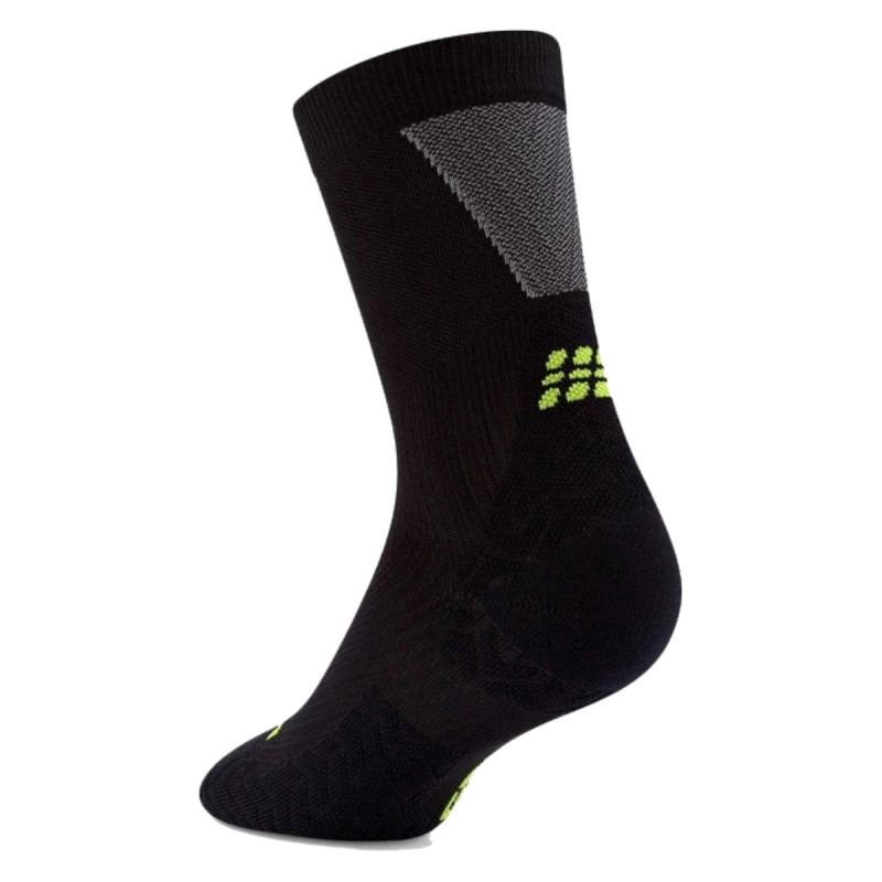Pánske bežecké ponožky CEP RUN ULTRALIGHT 4.0 MID CUT  - čierna