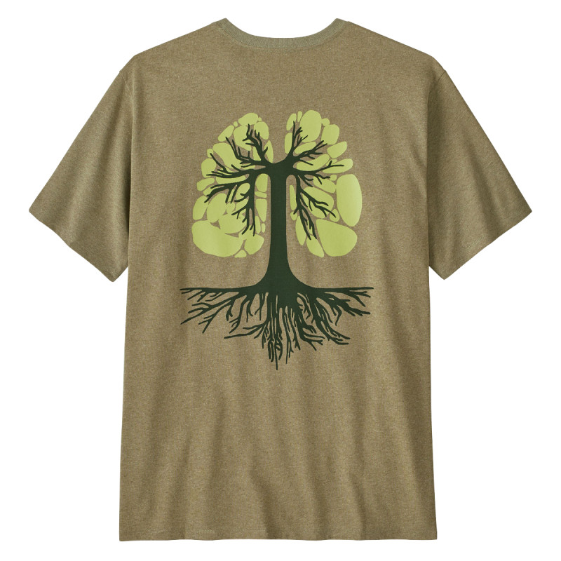 Pánske tričko Patagonia RUN LIKE ROOTS RESPONSIBILI-TEE  - khaki