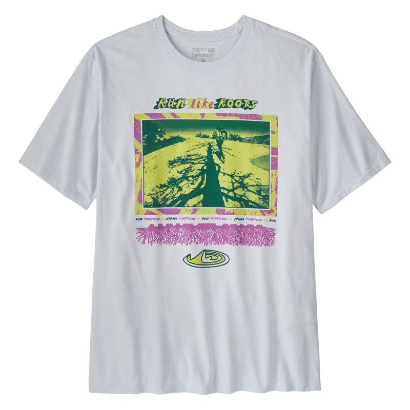 Pánske tričko Patagonia RUN LIKE ROOTS RESPONSIBILI-TEE  - biela