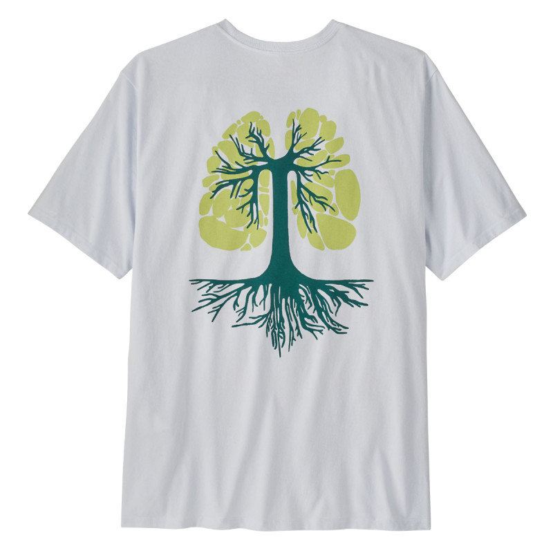 Pánske tričko Patagonia RUN LIKE ROOTS RESPONSIBILI-TEE  - biela