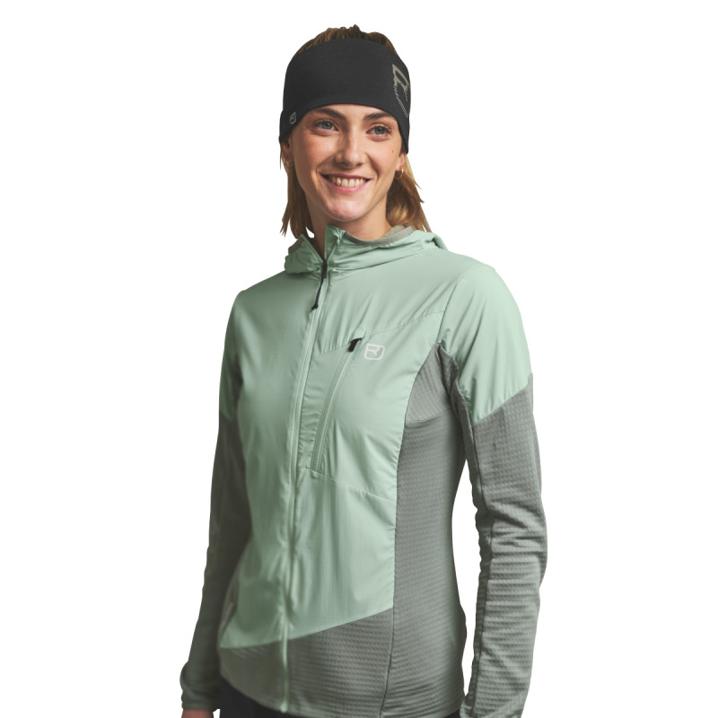 Dámská bunda Ortovox TRACE HYBRID JACKET  - světle šedá