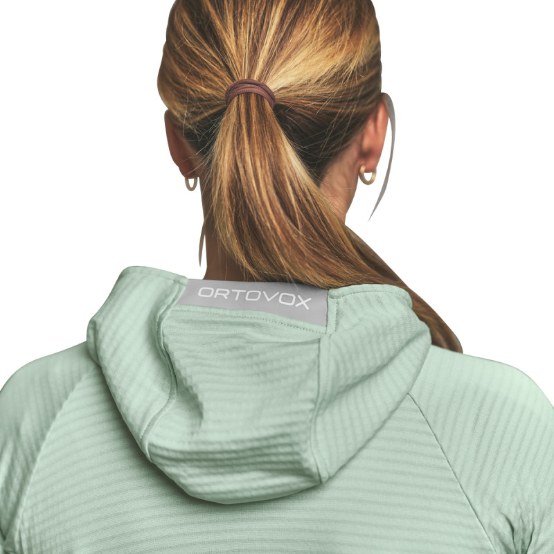 Dámská mikina Ortovox FLEECE LIGHT GRID HOODY  - světle růžová