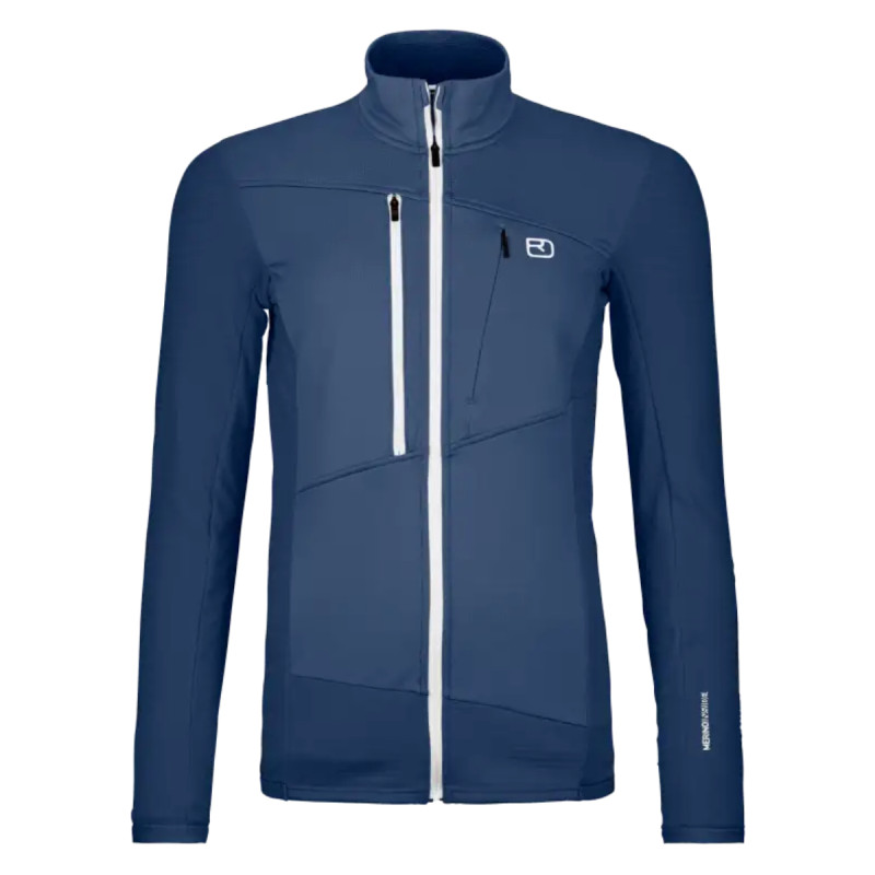 Dámská mikina Ortovox FLEECE GRID JACKET  - modrá
