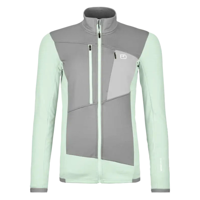 Dámská mikina Ortovox FLEECE GRID JACKET  - světle zelená