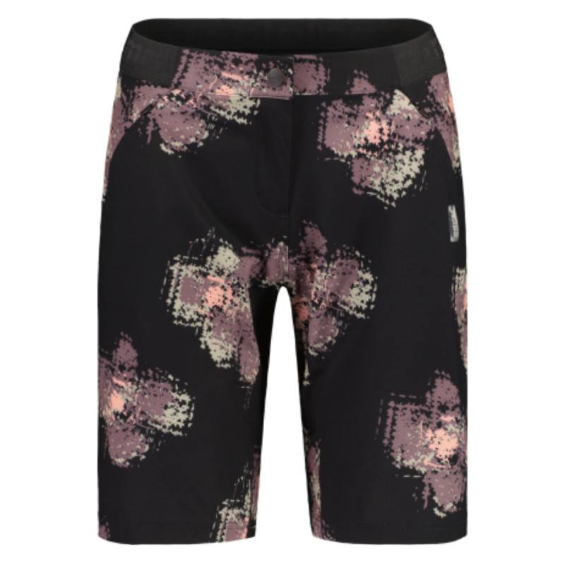 Dámske cyklistické kraťasy Maloja ANEMONAM. PRINTED  - čierna